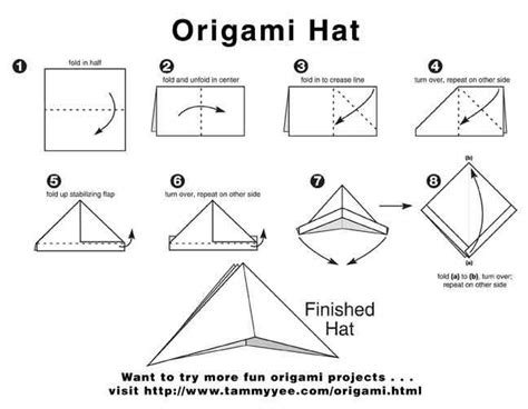 Image result for Origami Hat Tutorial