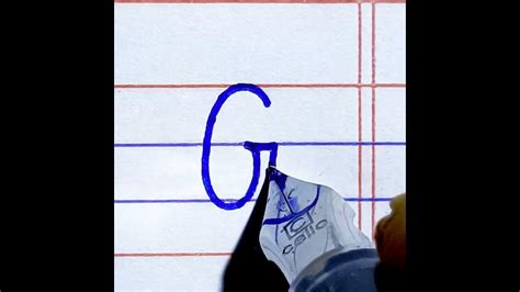 How to write Capital letter G in english handwriting | A to Z Capital ...