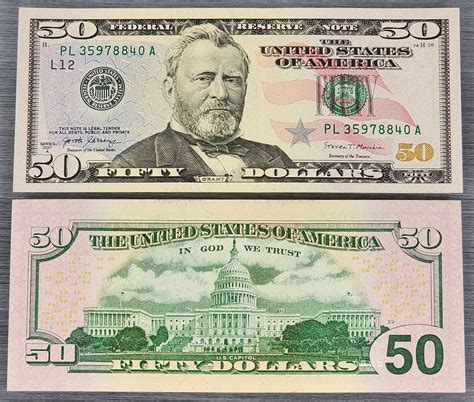 2017A $50 Dollars Bill US Legal Tender Banknote Mint Gem Crisp BEP ...