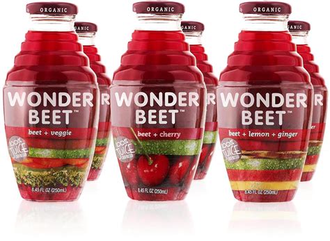 Amazon.com : Beetology Organic Beet Juice 8.45oz "Variety Pack", 2 bottles each of: Beet ...