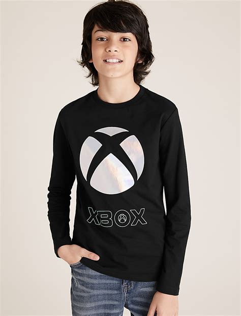 Buy Pure Cotton Xbox Top at Marks & Spencer