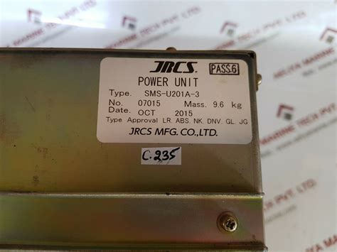 Jrcs sms-u201a-3 power unit – Aeliya Marine Tech