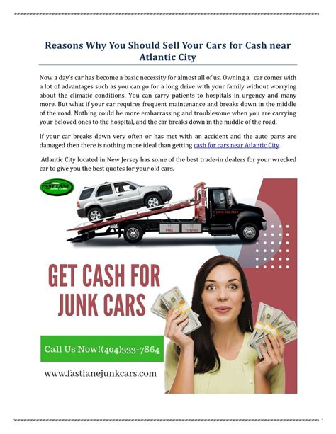 PPT - Reasons Why You Should Sell Your Cars for Cash near Atlantic City PowerPoint Presentation ...