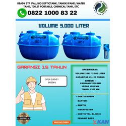 Jual Septic tank Biotech Sistem 10 m3 / 10.000 liter - BCX 10 ,Septic ...