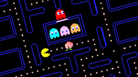 Download Iconic Pac-Man Game in Action | Wallpapers.com