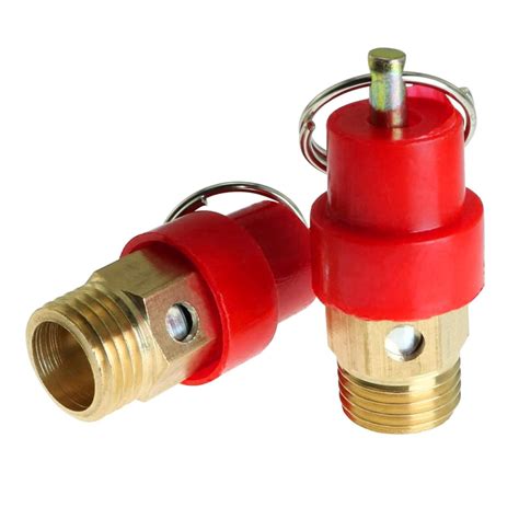 2pcs Red Air Tank Port Drain Fittings,Pressure Air Reducing Air Tank ...