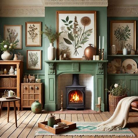 Painted Fireplace Ideas | Home fireplace, Living room green, Modern ...