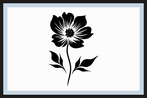 Flower Silhouette Clipart, Flower Icon Graphic by N-paTTerN · Creative Fabrica
