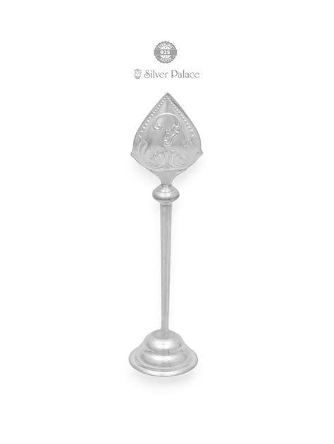 92.5 Sterling Silver Lord Murugan Vel For Pooja Purpose - Silver Palace