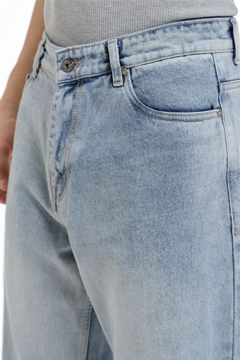 Buy Chalk Wash Straight Fit Jeans | BonkersCorner