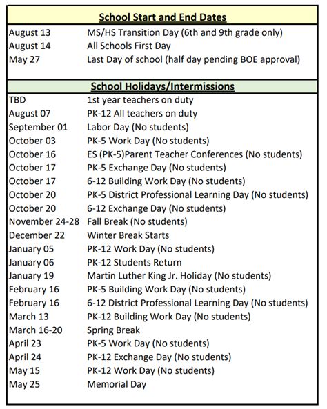 Poudre School District Calendar 2025-2026 With Holidays In PDF