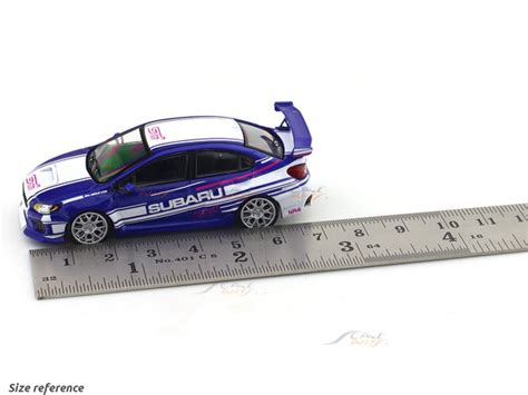 Subaru WRX STi with figure 1:64 Time Micro Diecast Scale Model Car ...