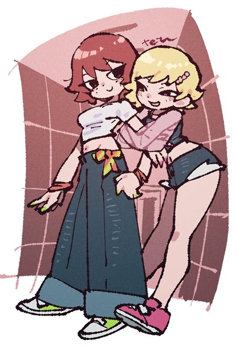 kim pine and lisa miller (scott pilgrim takes off and 1 more) drawn by ...