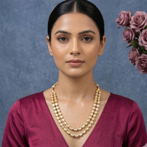 Akansha Double Line Polki Necklace – Kraft Smiths