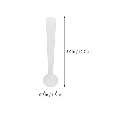 Buy Hemoton 120pcs Micro Scoop 2g PP Smidgen Measuring Spoons for ...