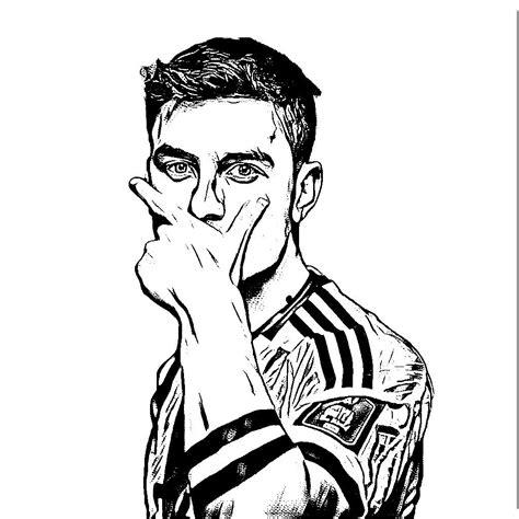 Paulo Dybala art silueta | Disegni da colorare, Immagini, Colori