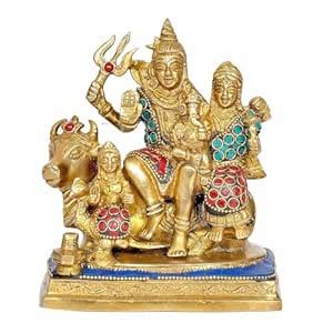 Buy Amazon Brand - Umi Brass Shiv Parivar Idol: Harmony, Protection ...