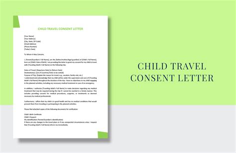 Consent Letter in Word, Google Docs - Download | Template.net