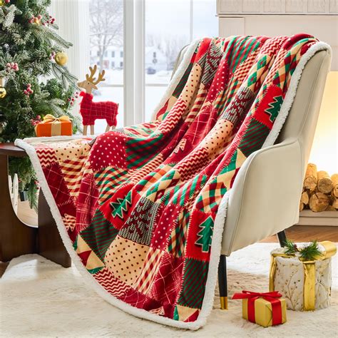 Amazon.com: Nord ECO Christmas Throw Blanket, Winter Holiday Sherpa ...