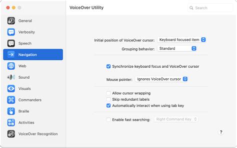 Customise VoiceOver with VoiceOver Utility on Mac - Apple Support (IN)