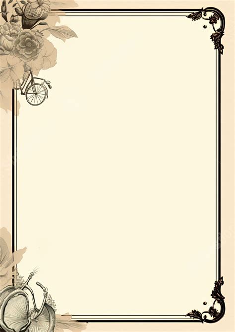 White Forest With Circular Dark Green Leaf Border Page Border ...
