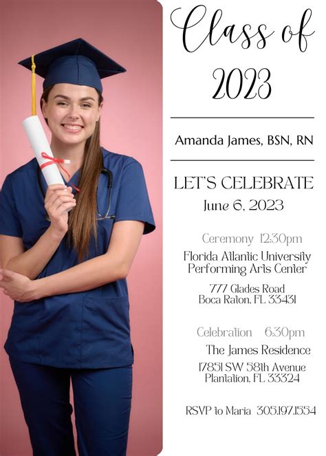 RN Graduation Announcement Wording
