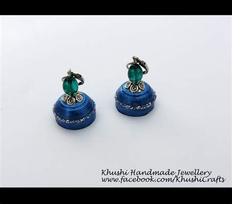Quilled jhumka Earrings – Khushi Handicrafts