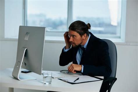 Image result for Stock Image of a Man at a Computer