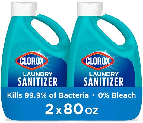 Amazon.com: Clorox Laundry Sanitizer, Kills 99.9% of Odor-Causing Bacteria on Laundry, 80 Fl Oz ...