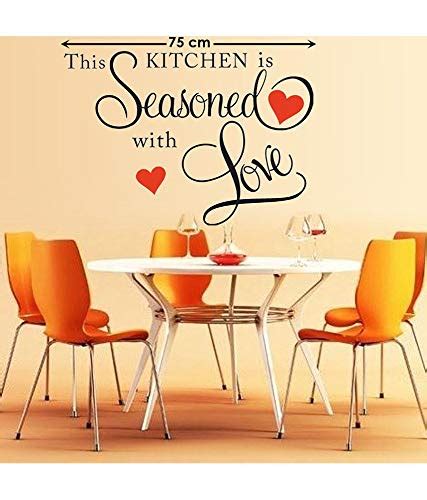 Wall Stickers Quotes-Kitchen-Seasoned : Amazon.in: Home Improvement