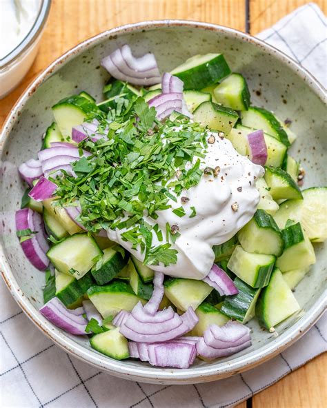 Greek Yogurt Cucumber Salad to Hydrate and Lower Inflammation! | Clean ...