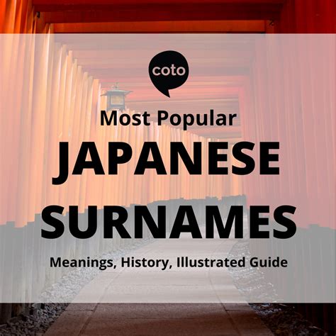 Most Popular Japanese Surnames - Meanings, History, Illustrated Guide ...