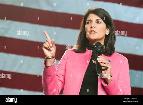 Nikki Haley speaks at a rally in�Aiken, South Carolina, on February 5, 2024.