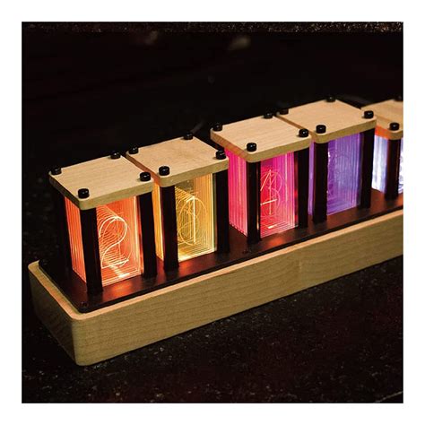 Buy LED Nixie Clock Glow Tube Clock Nixie Tube Clock Colour-Adjustable ...