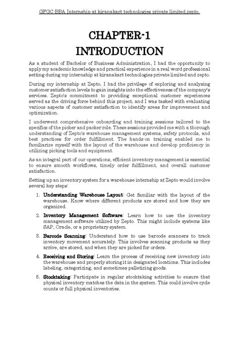Internship till 5th chapter - CHAPTER- 1 INTRODUCTION As a student of ...