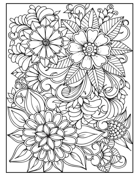 Easy adult coloring pages to print for free – Artofit