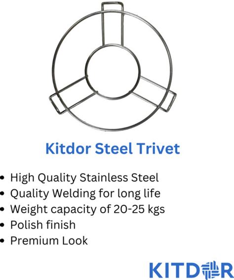 Kitdor Bharti Hot Pot stand Utensil Kitchen Rack Steel | Trivet Steel ...
