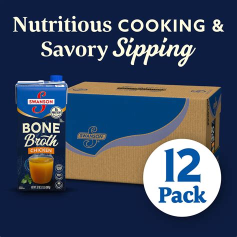 Snapklik.com : Swanson Chicken Bone Broth, 32 Ounce Resealable Carton