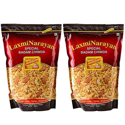 Laxminarayan Chiwda - Pune | Indian Snacks | Namkeen (Badam Chiwda 500g ...