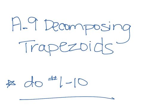 6th Grade A.9 decomposing Trapezoids | Math | ShowMe