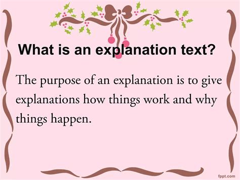 Features of an Explanation Text | PPT
