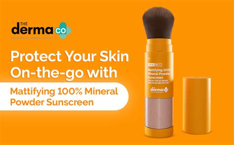 The Derma Co Mattifying 100% Mineral Matte Powder Sunscreen For All ...