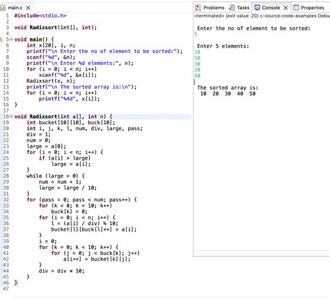 Radix Sort Code in C Explained 的图像结果