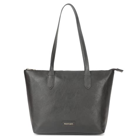 Fastrack Charcoal Black Everyday Office Tote Bag For Women : Amazon.in ...