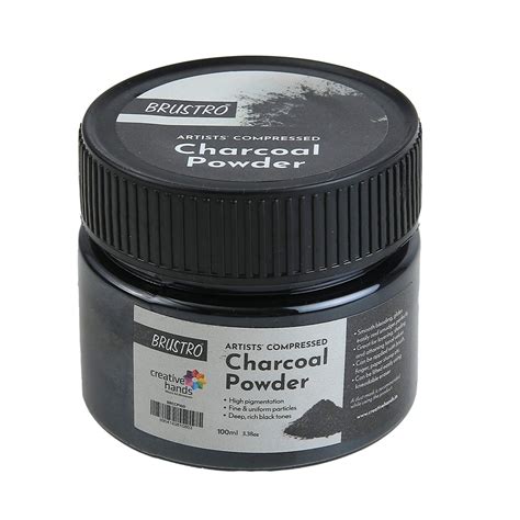 Brustro Artists Compressed Charcoal Powder 100ml – Chetna Store