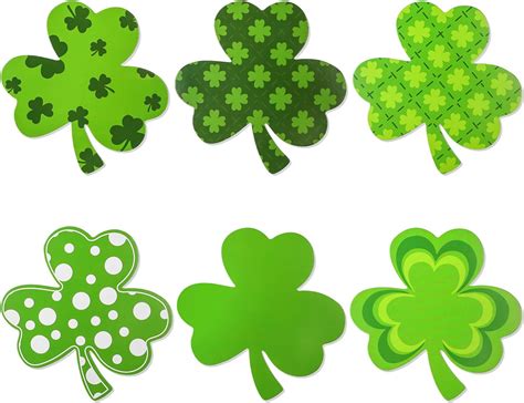 Amazon.com: SHAPES ETC. 31 Pcs Green Assorted Shamrock Large Creative ...