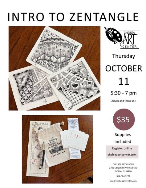 Introduction to Zentangle with Joni Hoffman, 3305 E Silver Springs Blvd ...