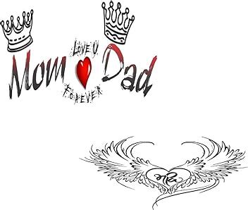 Amazon.in: Voorkoms: Mom Dad Tattoo