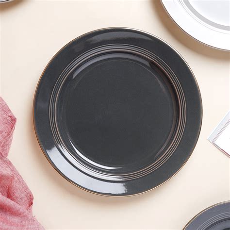 Ceramic Clay Snack Plate Black 8 Inch Online - Premium Snack Plate ...