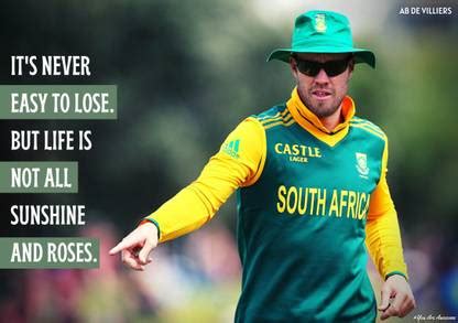Abraham Benjamin de Villiers South African Cricket Player Quotes Poster ...